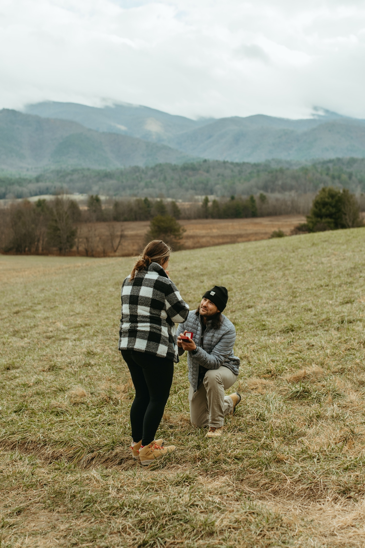 Surprise Proposal In Cades Cove Photographers In The Smoky Mountains