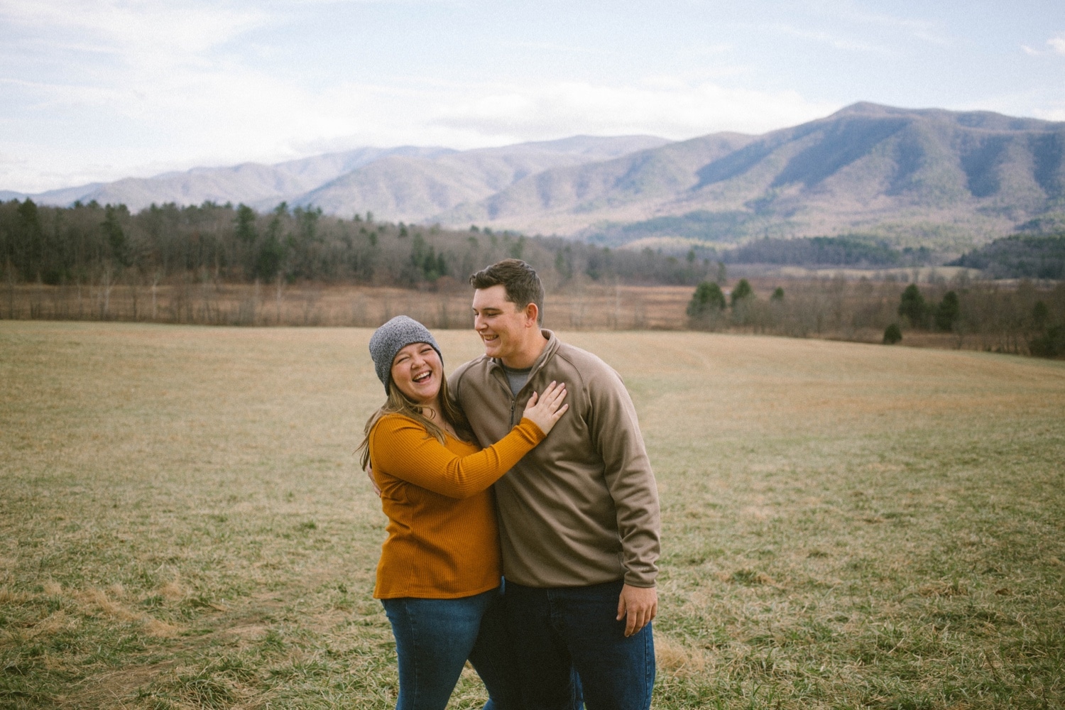 Cades Cove Engagement Photos Great Smoky Mountains National Park