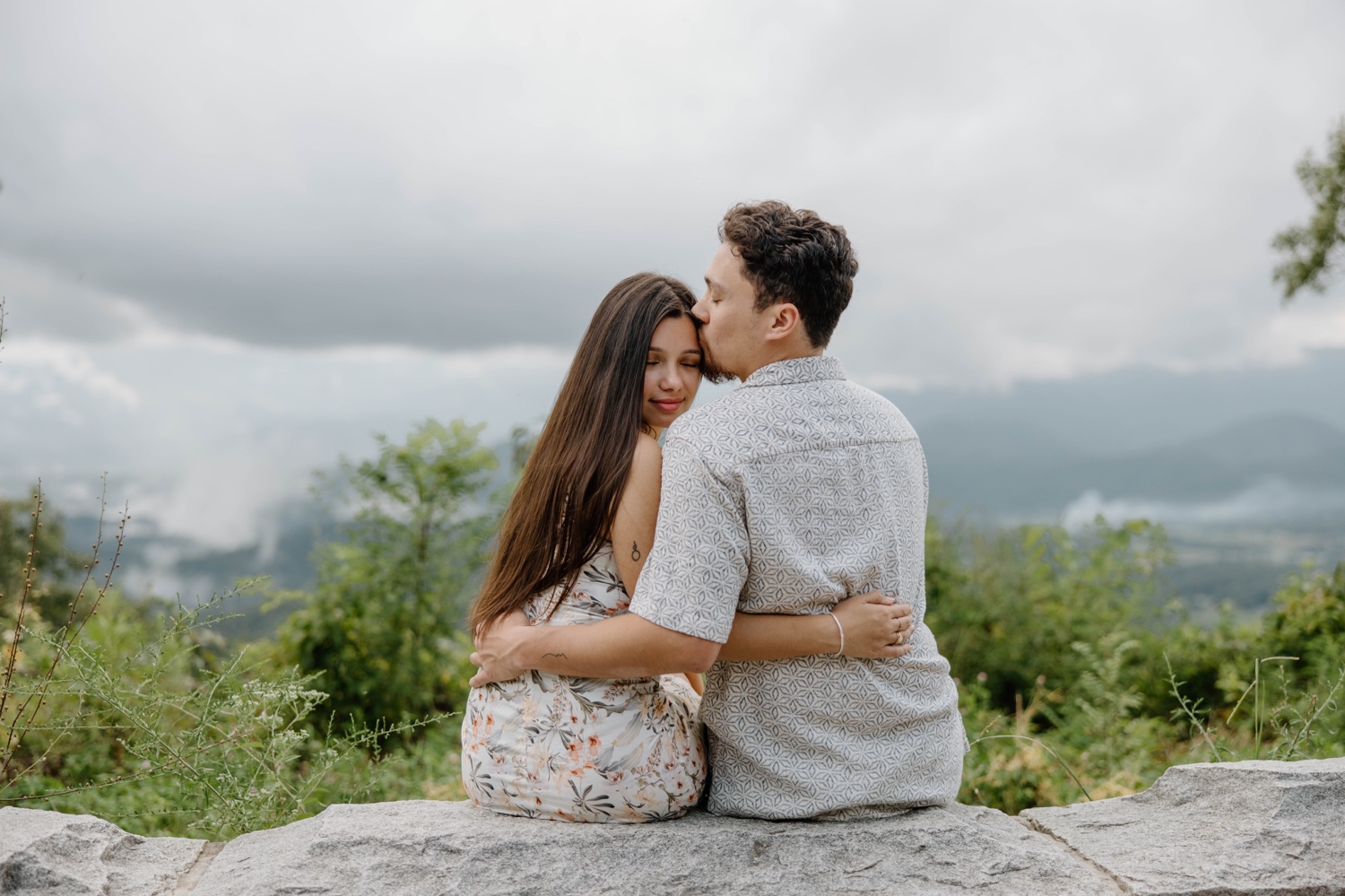 Proposal On The Foothills Parkway Smoky Mountains Photographer Wears Valley Townsend