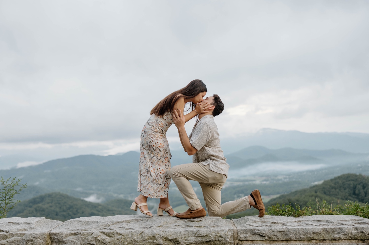 Proposal On The Foothills Parkway Smoky Mountains Photographer Wears Valley Townsend